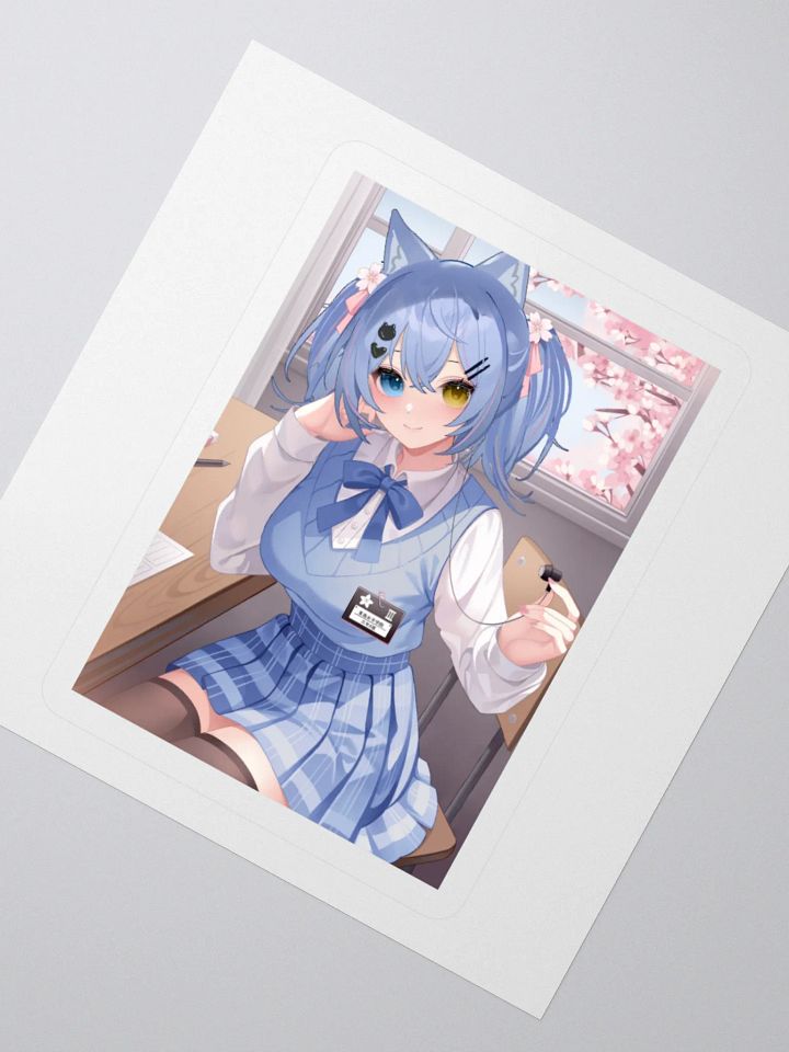 Blue School Girl Sticker product image (5)
