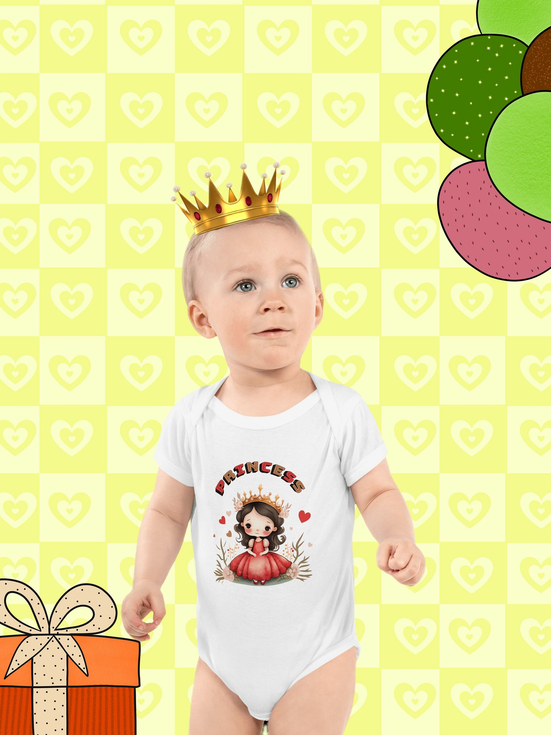 Royal Princess Baby Bodysuit product image (1)