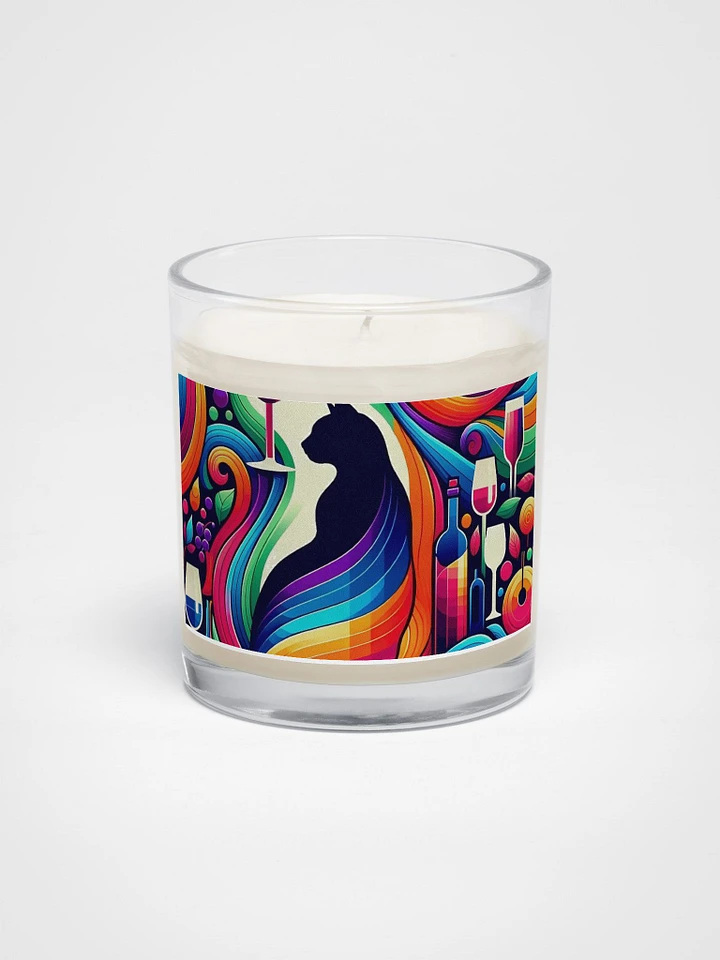 Soy Wax Candle In A Clear Glass Jar product image (1)