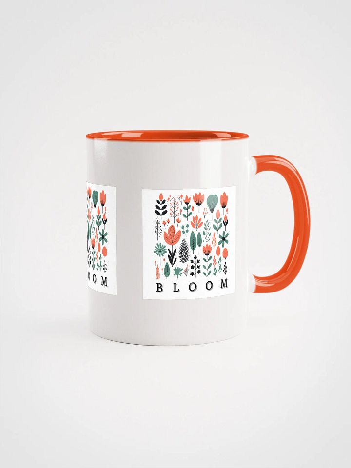 BLOOM Floral Ceramic Mug Coral product image (1)