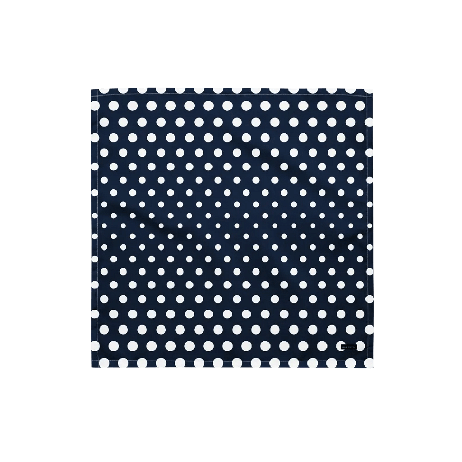 Navy Polka Dot Dream All-Over Print Bandana product image (1)