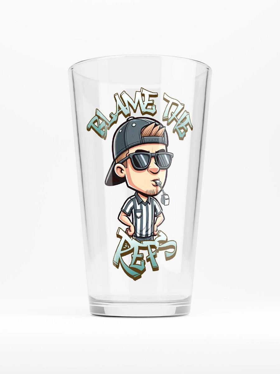 BLAME THE REFS SHAKER PINT GLASS product image (1)