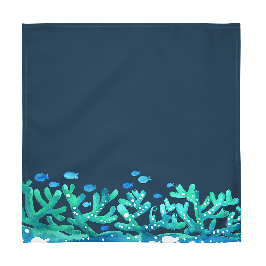 Ocean Reef Cloth Napkin Set – 4-Pack (2 Navy + 2 Aqua) product image (6)