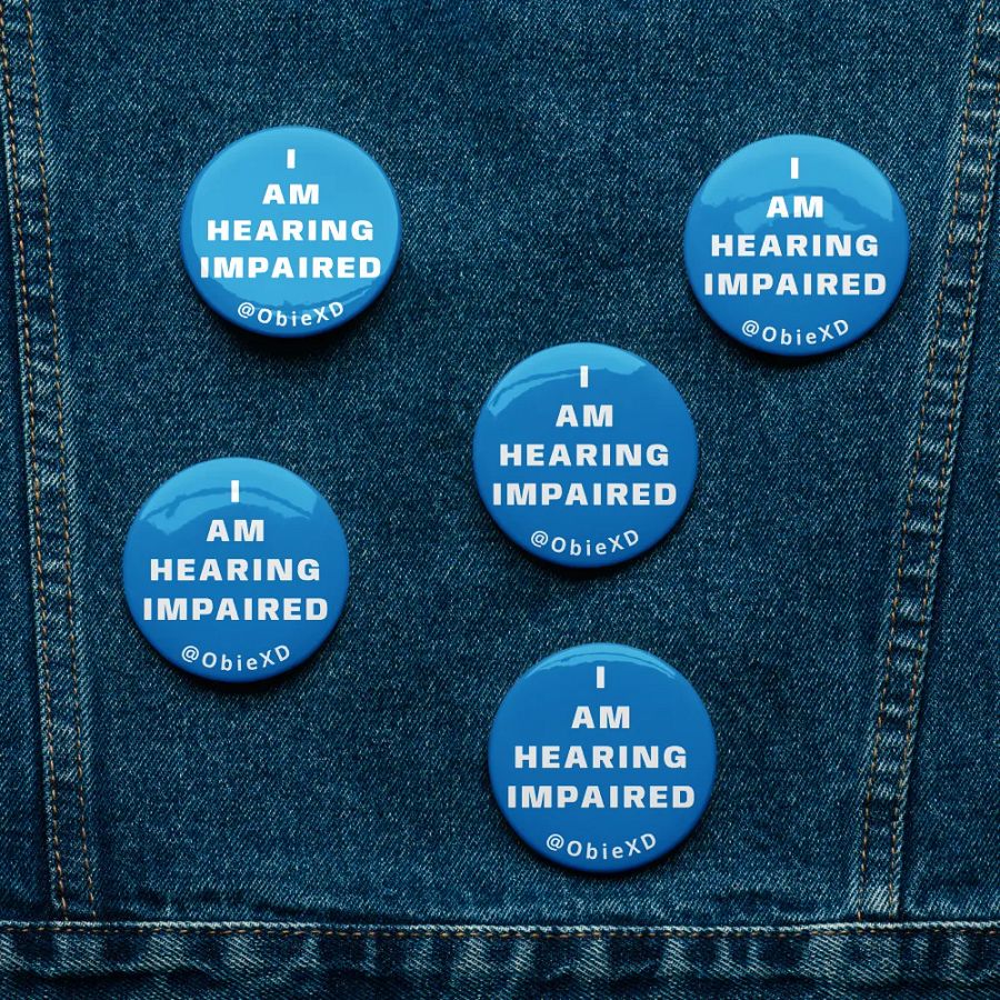 I AM HEARING IMPAIRED - Pins (Pack of 5) product image (4)