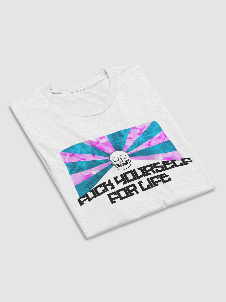 FUCK YOURSELF FOR LIFE T-SHIRT [WHITE FLECKED] product image (6)