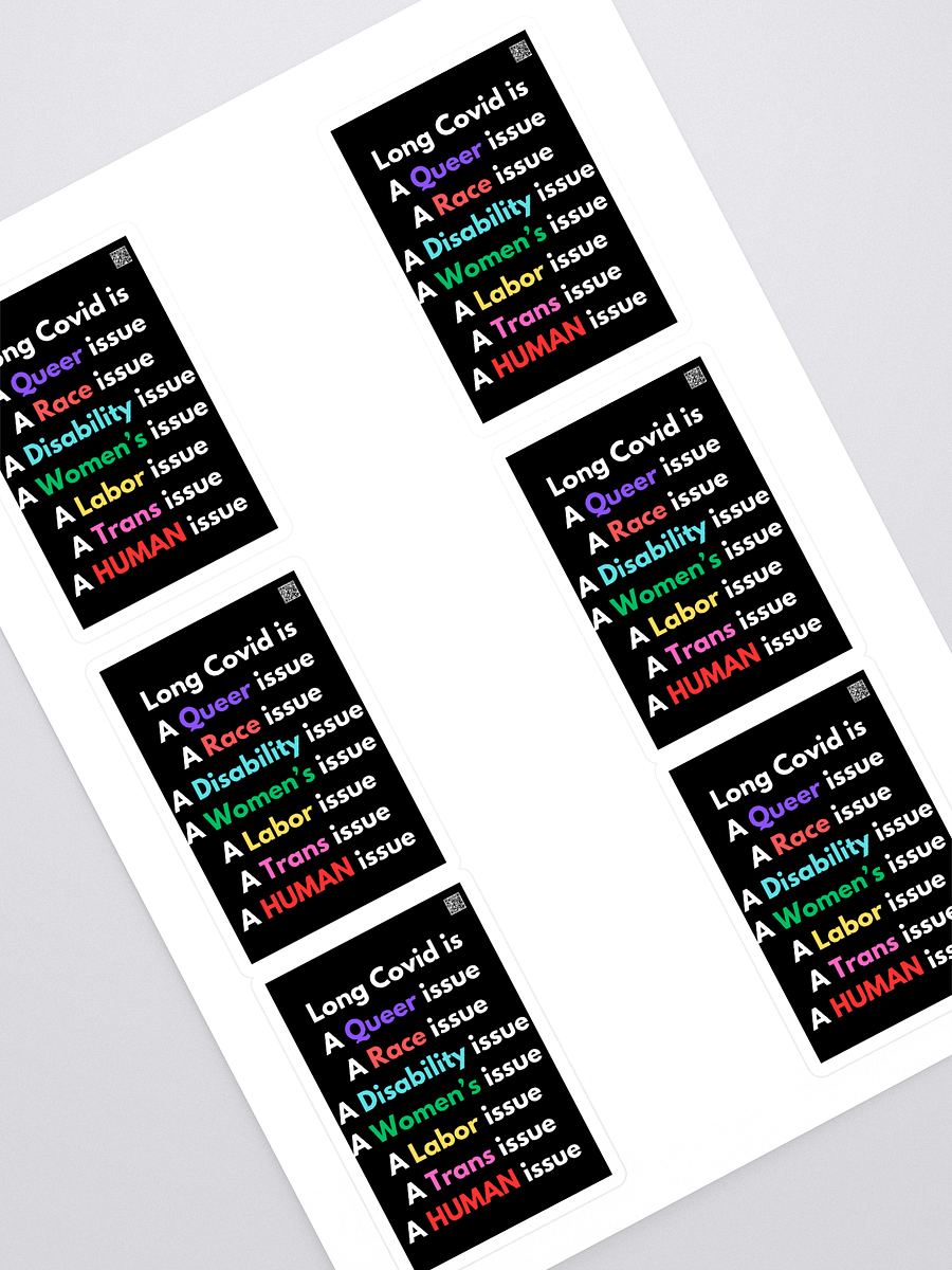 Long Covid Is sticker 6 pack product image (1)