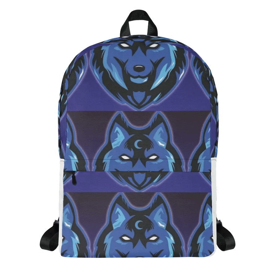 Phoenix Fire Blue Moon Wolf Backpack product image (1)