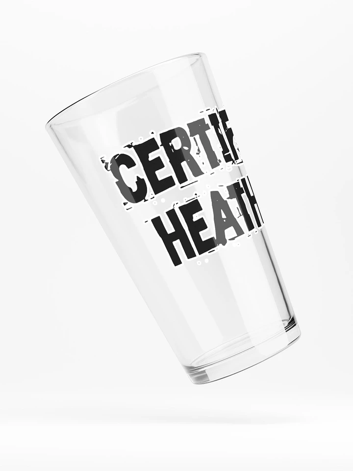 Certified Heathen Pint Glass product image (1)