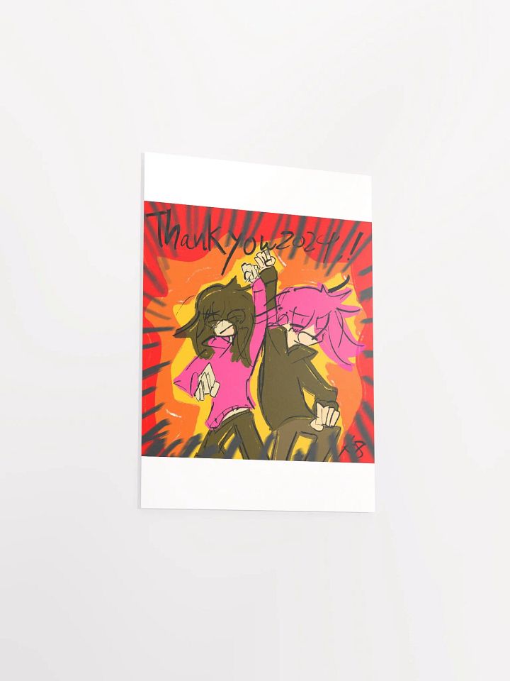 Thank you 2024! HenLee paper poster product image (18)