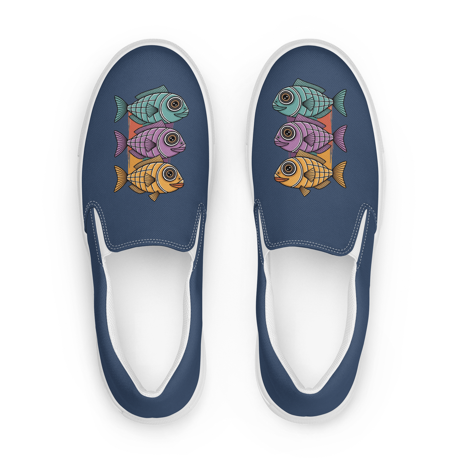 Kaleidoscope Fish Slip-Ons product image (1)