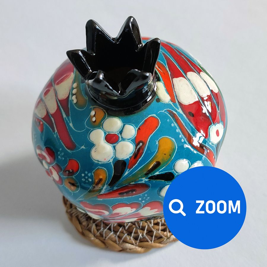 Decor 3-piece Pomegranate Handmade Ceramic set — handmade pottery product image (8)