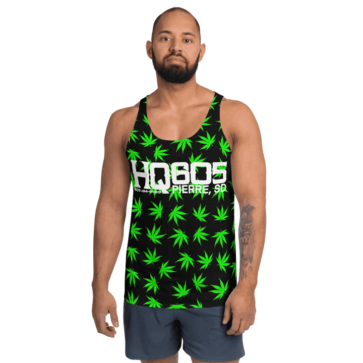 HempQuarters Green Marijuana Tank Top product image (1)