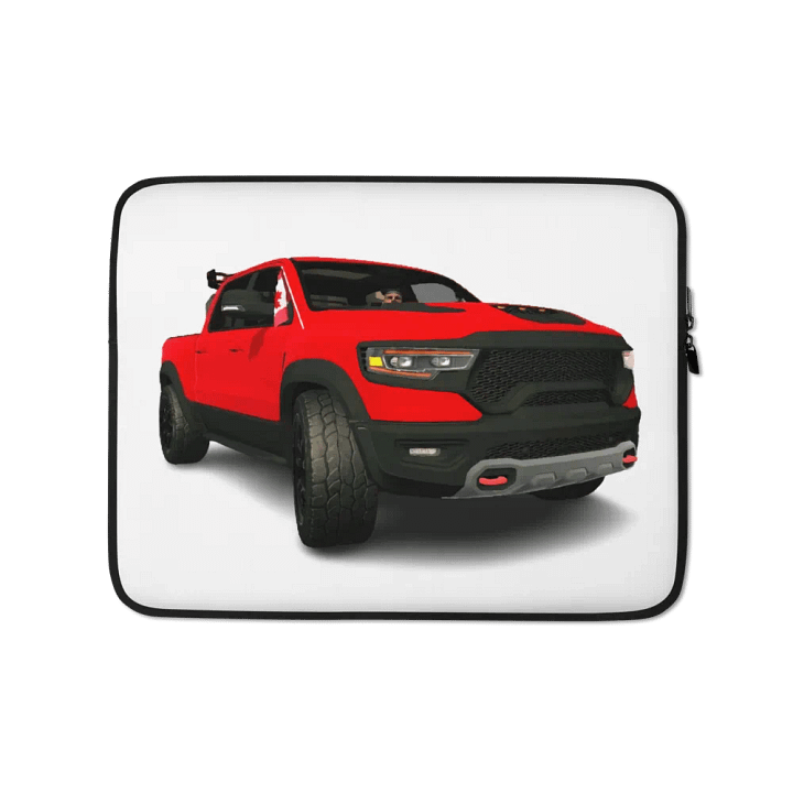 Rugged Red Truck Laptop Sleeve TR-X product image (1)