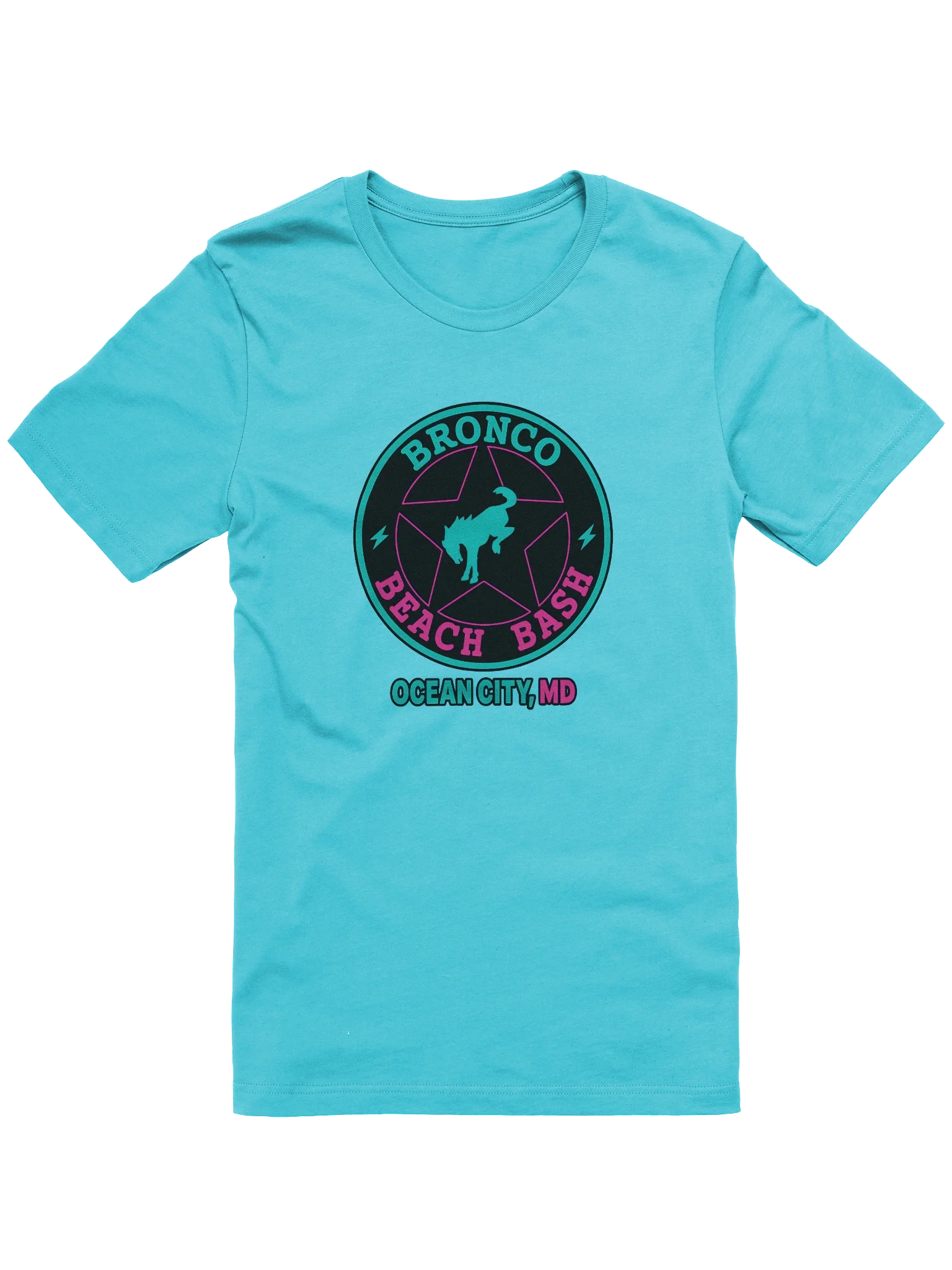 2025 Bronco Beach Bash Ocean City / Destination Bigfoot Bronco Collab | Full Frontal Bella + Canvas Supersoft T-Shirt (Multiple Colors Available) product image (2)