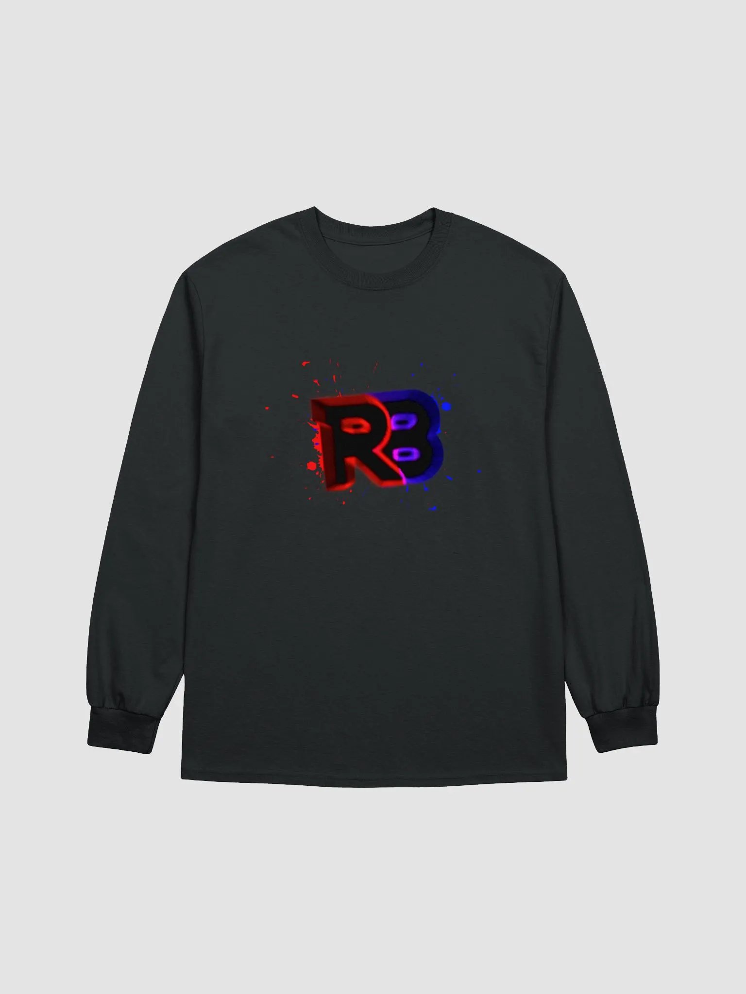 Red & Blue Splatter Long Sleeve Tee product image (1)
