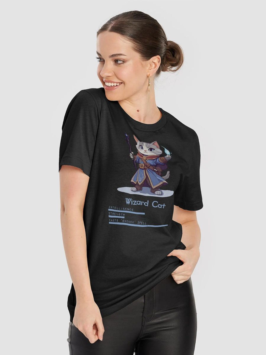 RPG Wizard Cat unisex short sleeve T-shirt for gamers and cat lovers product image (32)