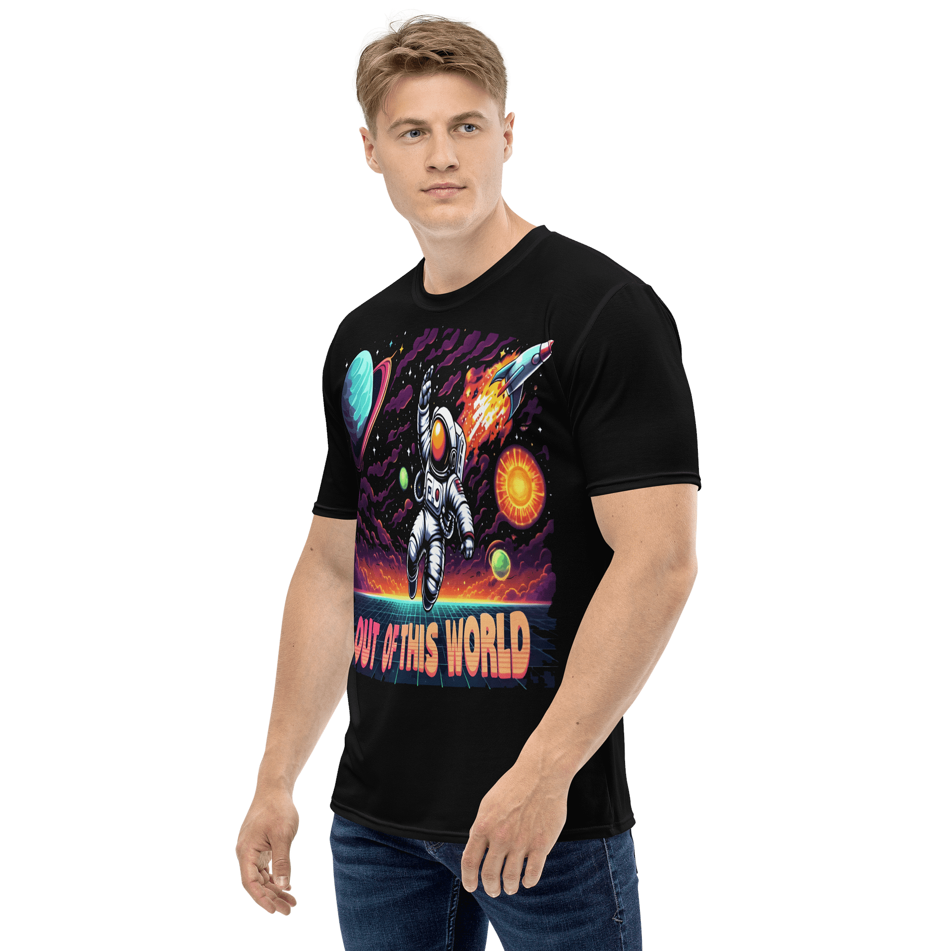 Out of This World – Neon Astronaut Vibes in Pixel Mode product image (3)