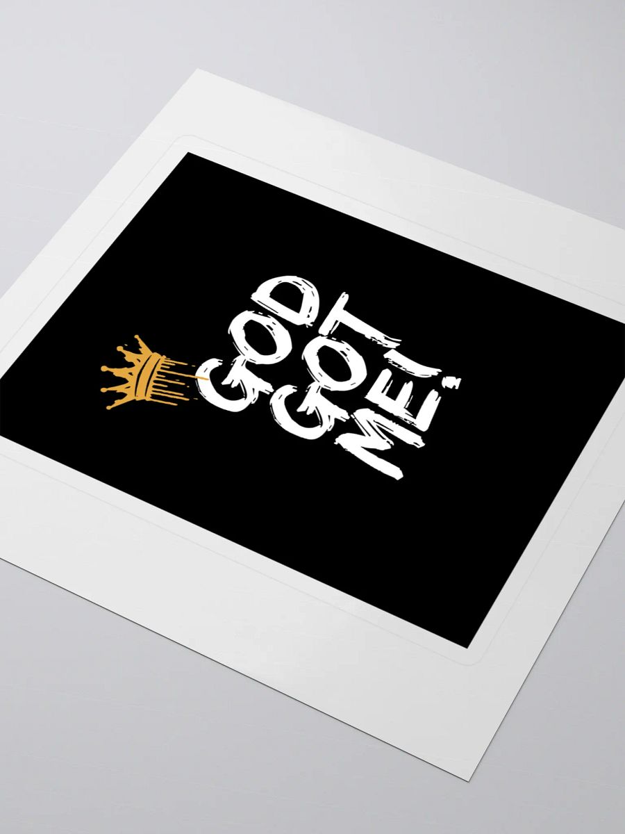 GOD GOT ME! Crown Kiss Cut Stickers product image (3)