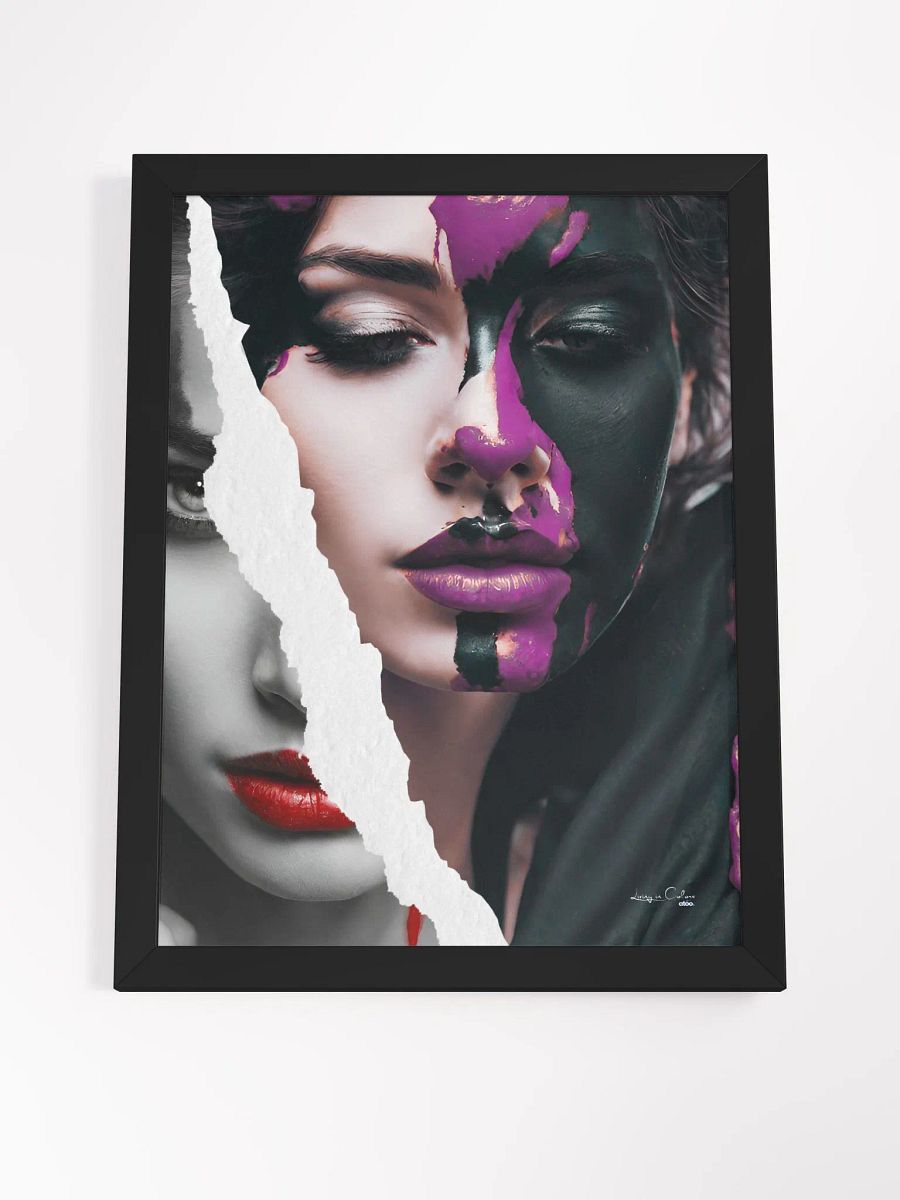 Living in Colors | Purple, red and beyond | Framed Collage Painting product image (5)