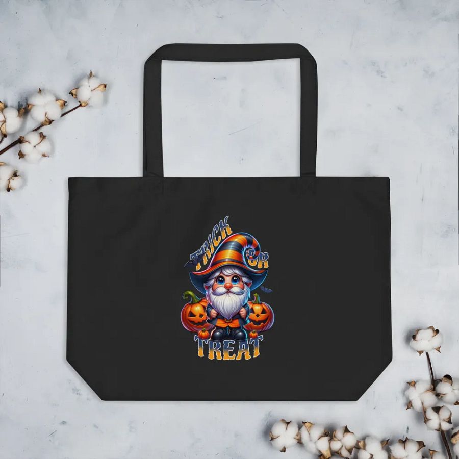 Halloween Gnome Trick or Treat Eco-Friendly Tote Bag product image (3)