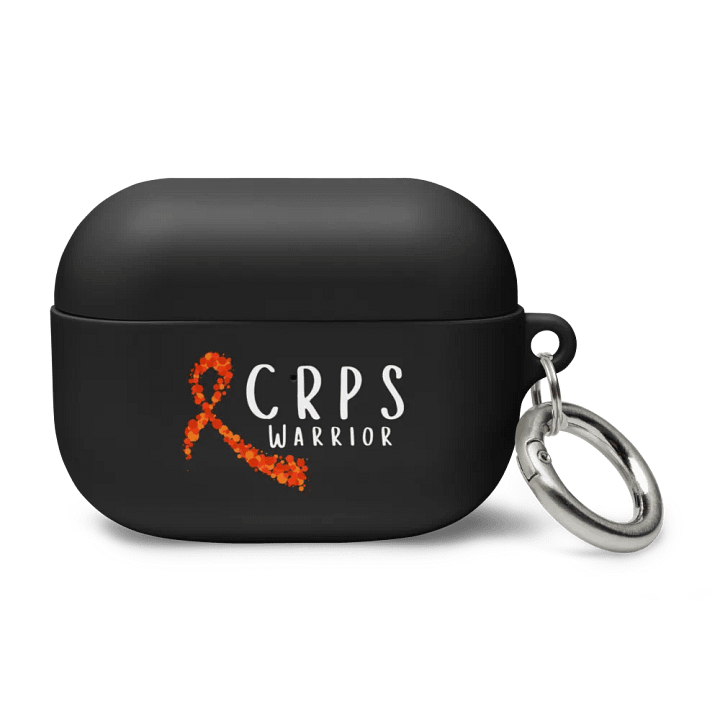 CRPS Warrior Bubble Ribbon Airpods Case- White Print product image (1)