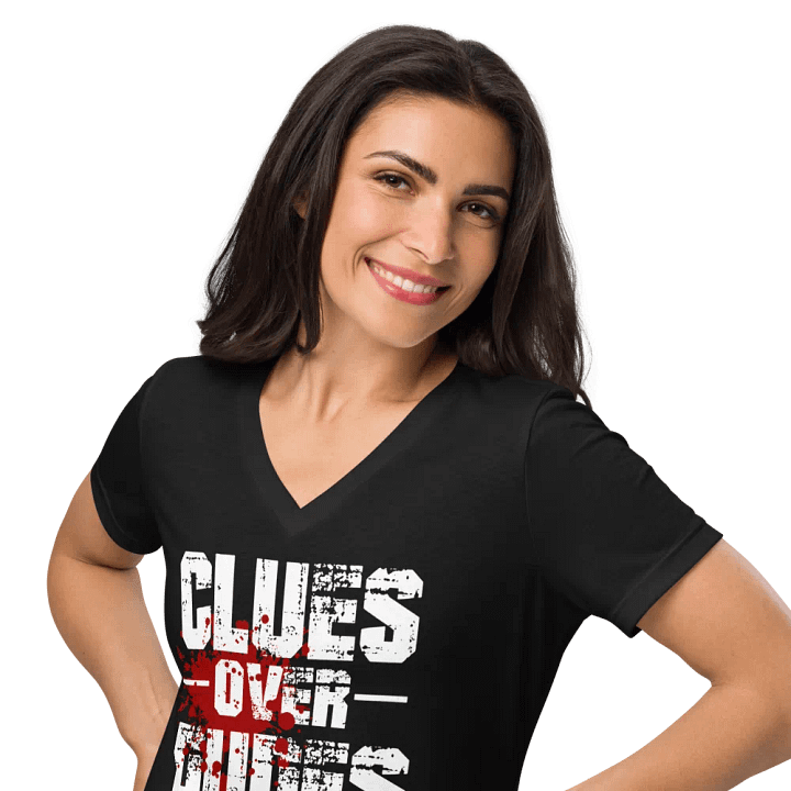 CrimeClothes Clues Over Dudes Relaxed V-Neck T-Shirt product image (2)
