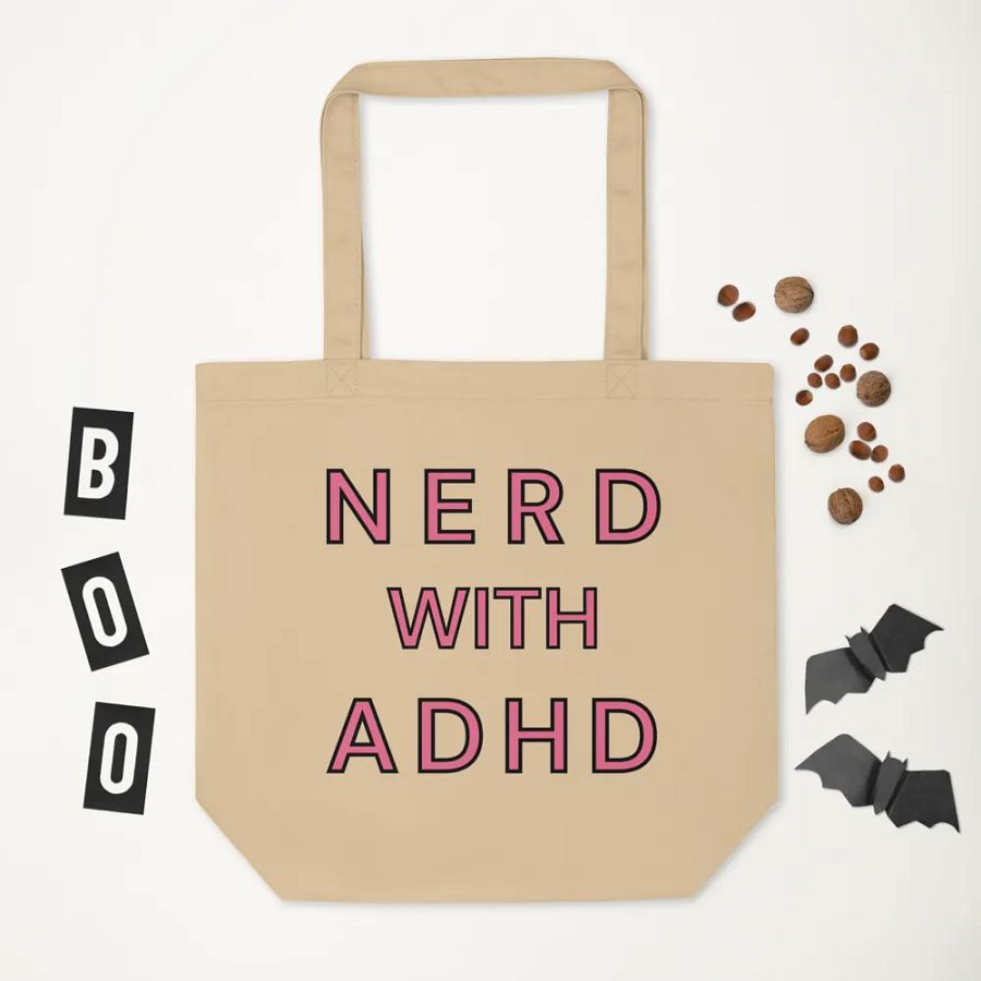 Nerd With ADHD Tote Bag product image (11)