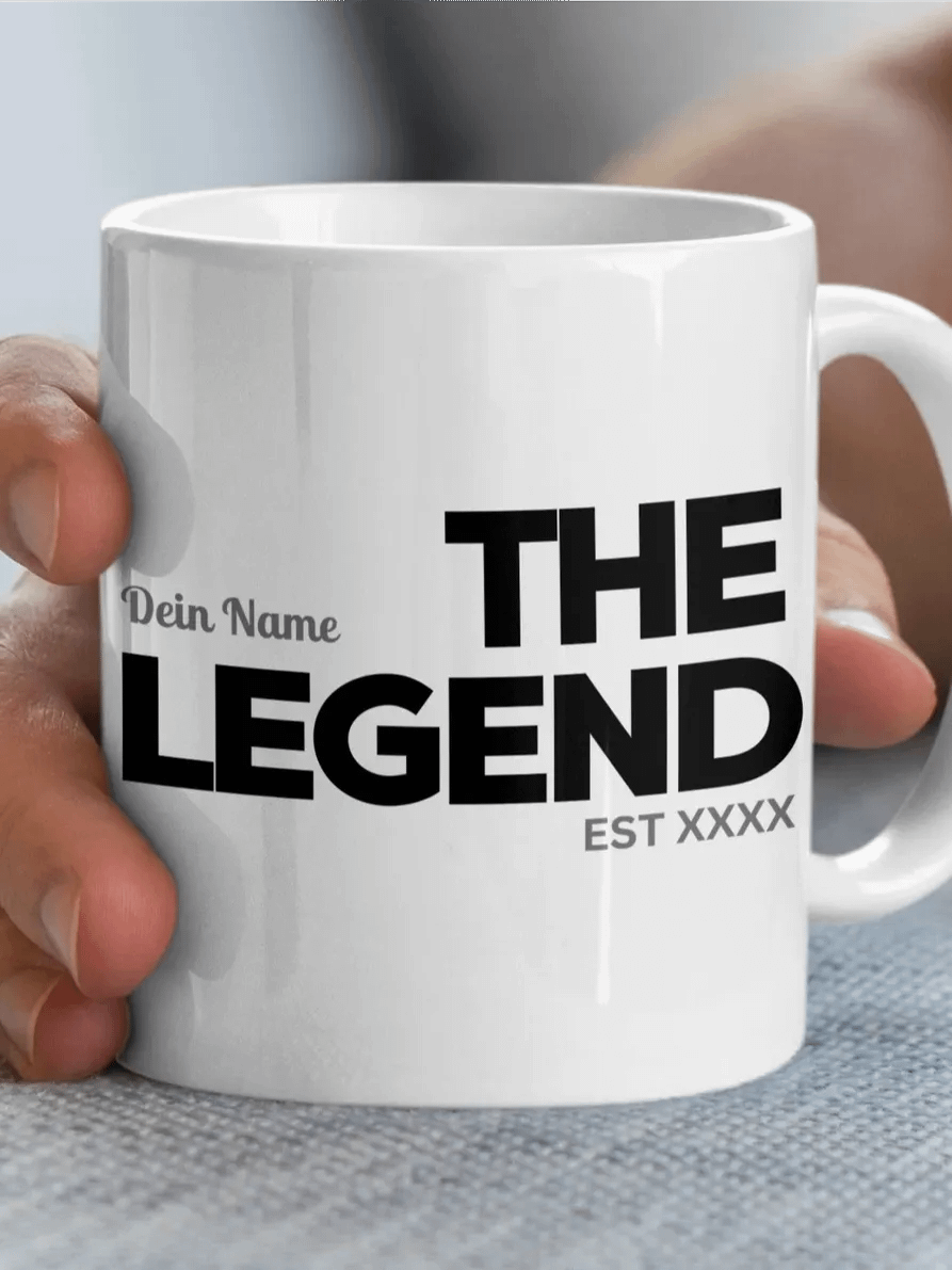 Personalisierte Kaffeetasse mit individuellem Namen und Jahr | The Legend| individuelles Geburtstag Geschenk Vater | Mutter | Kollege product image (4)