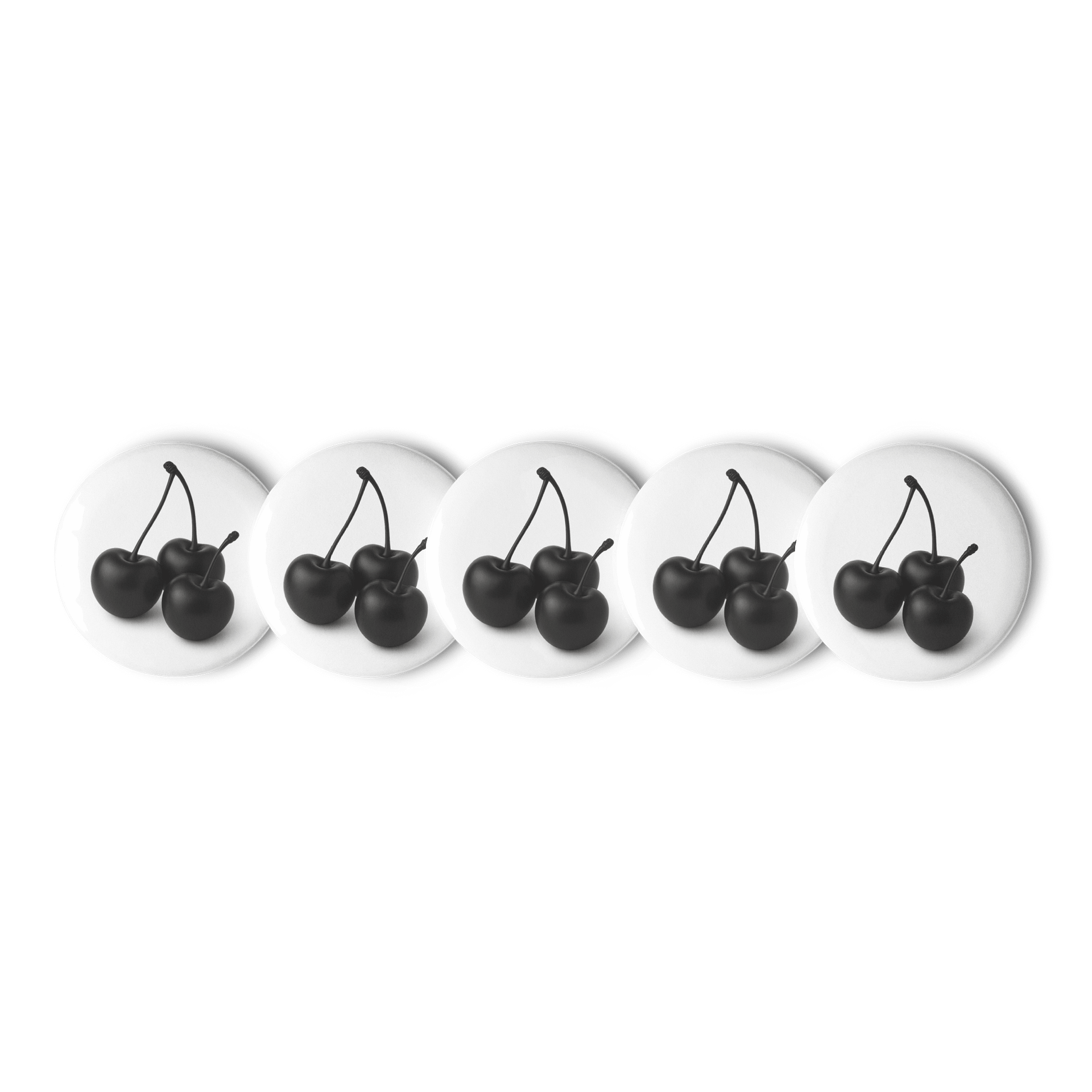 Black Cherries Cherry Pin Buttons Set product image (1)