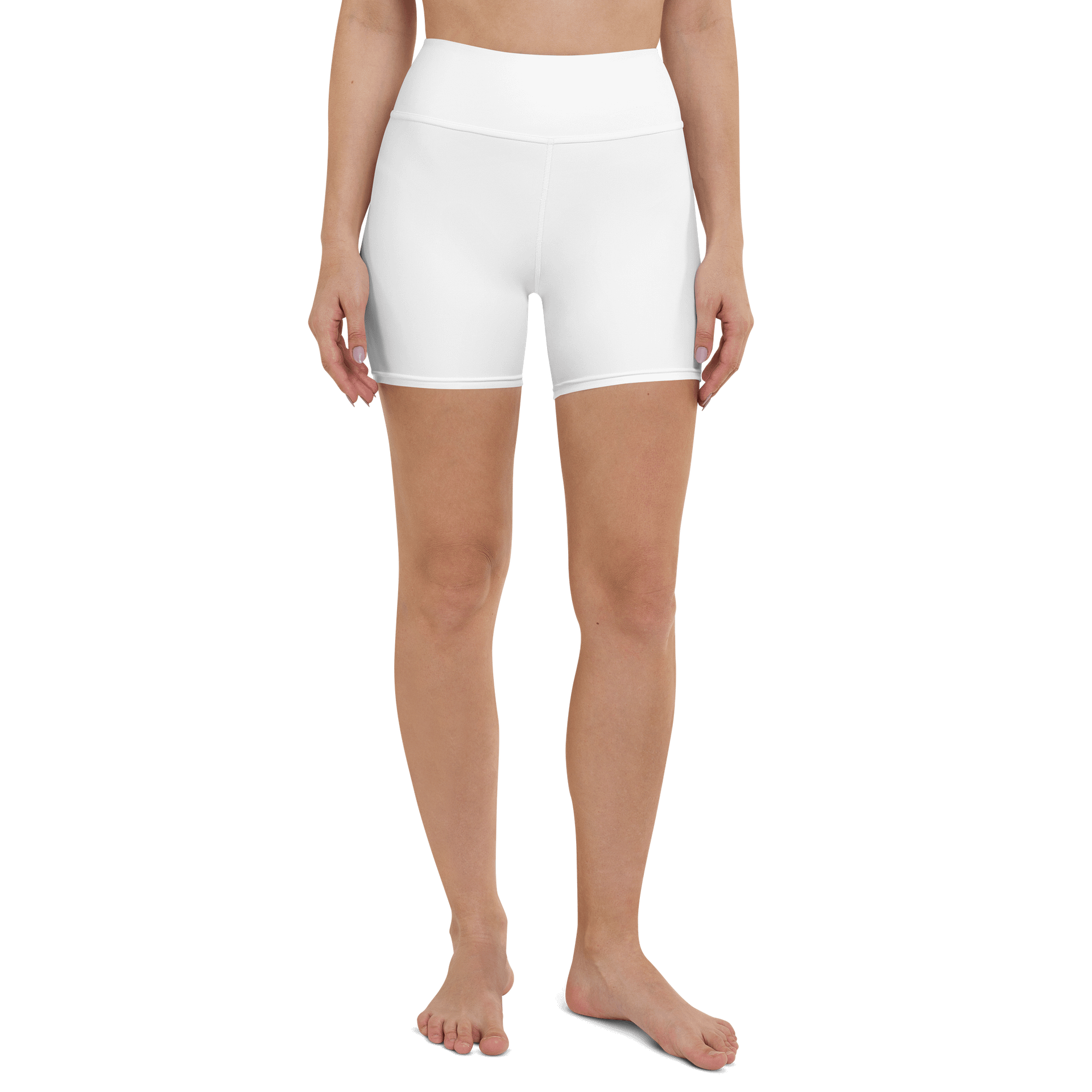 #Brownishh - Yoga Shorts (White) product image (2)