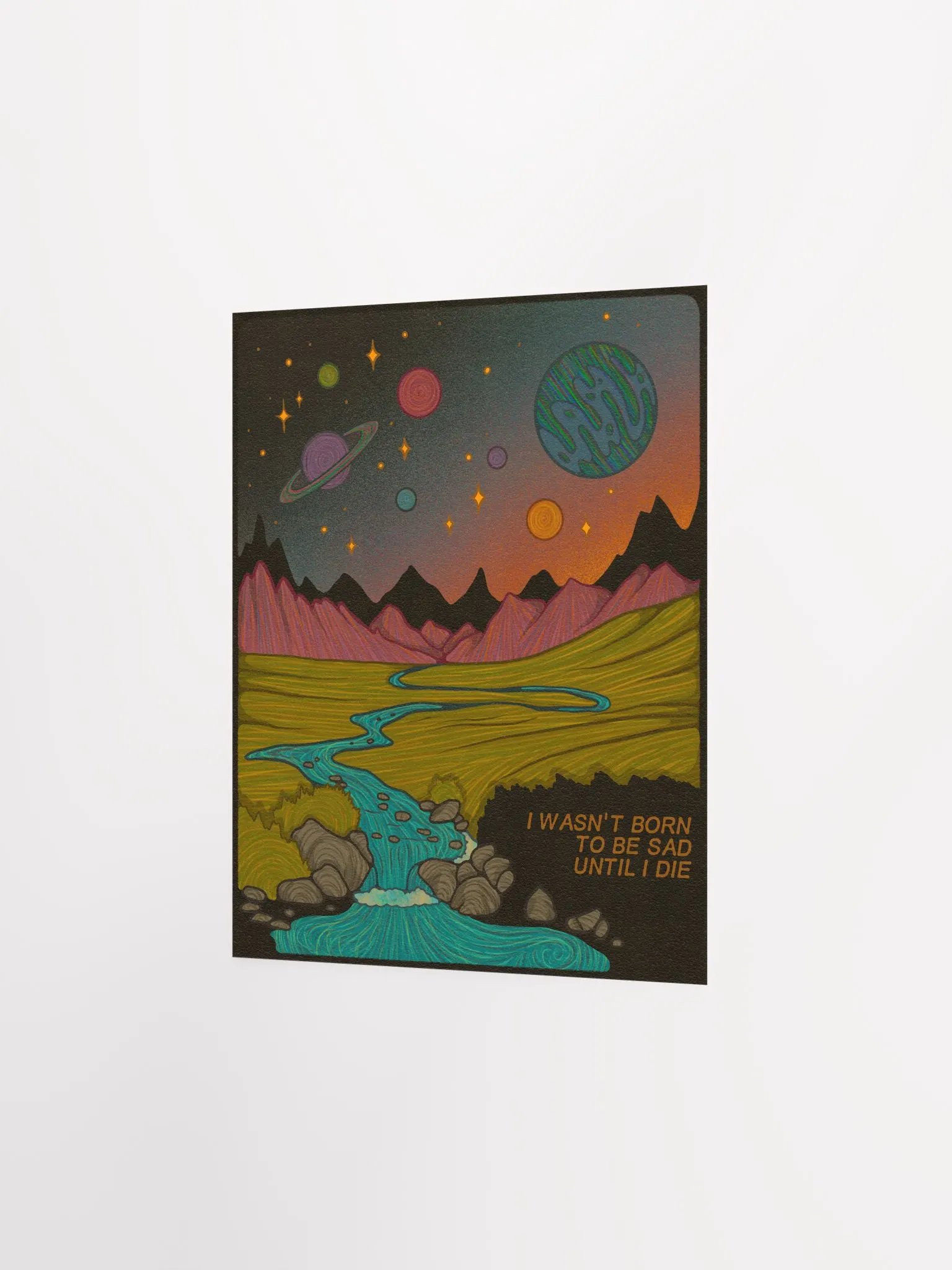 Matte Poster - Not Born to Be Sad product image (1)