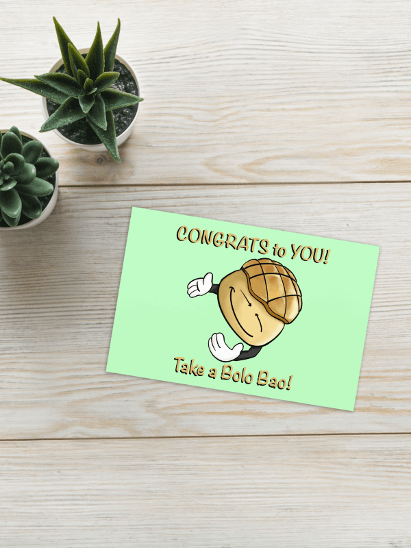 Take a Bolo Bao Congratulation Greeting Card product image (3)