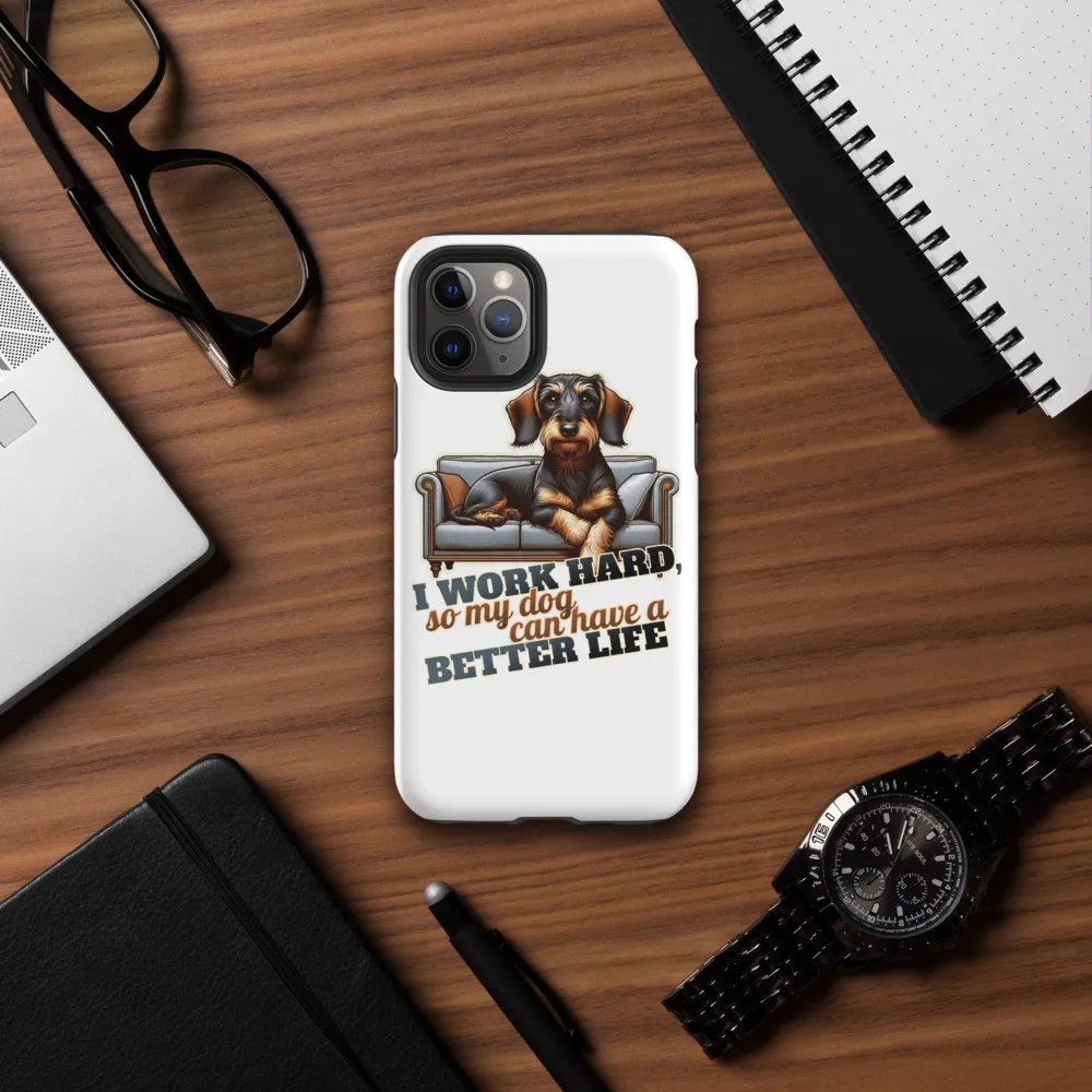 Work Hard – Dachshund - iPhone® Tough Case product image (32)