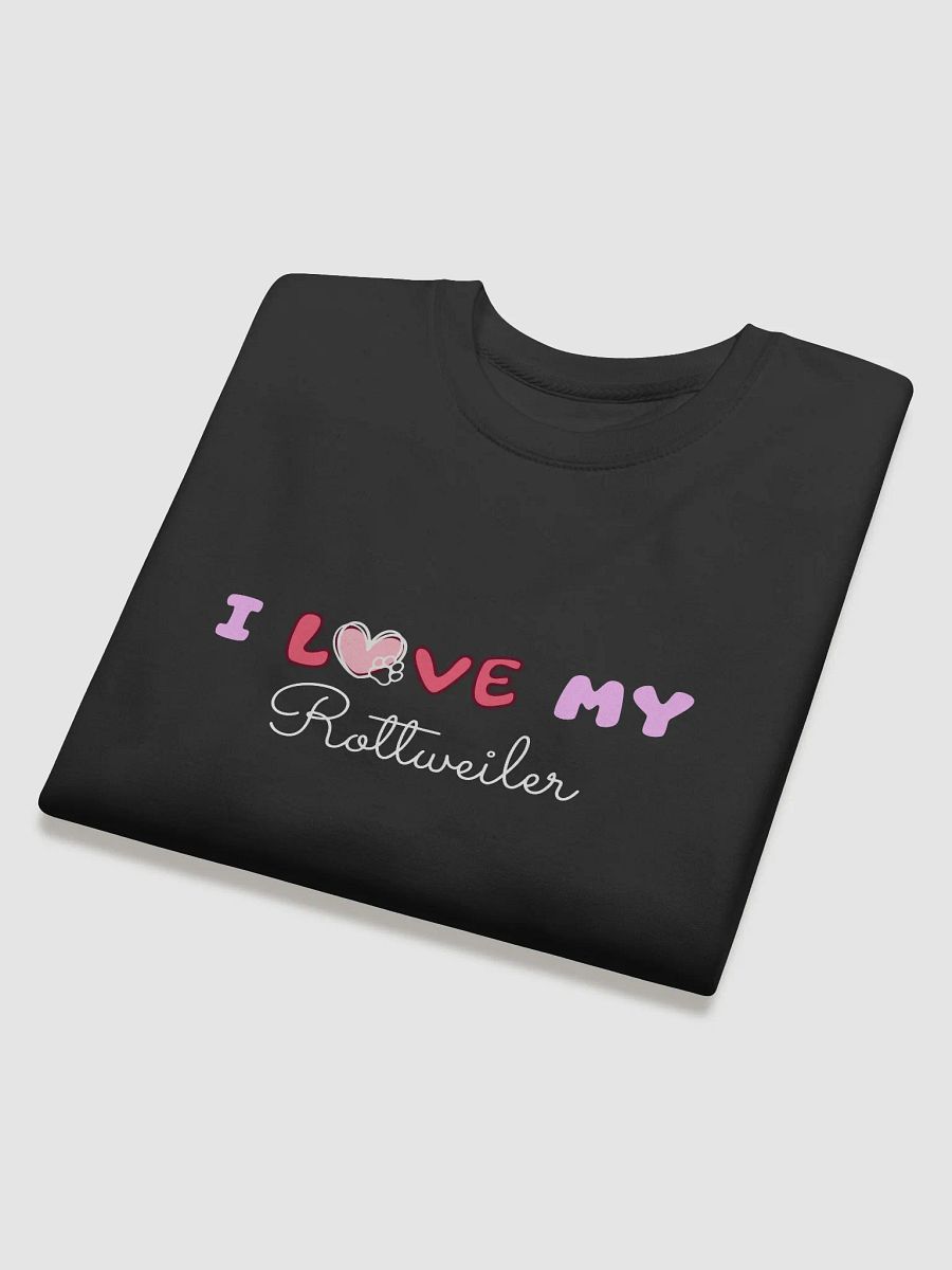 Whimsical 'I Love My Rottwelier' Sweatshirt product image (4)