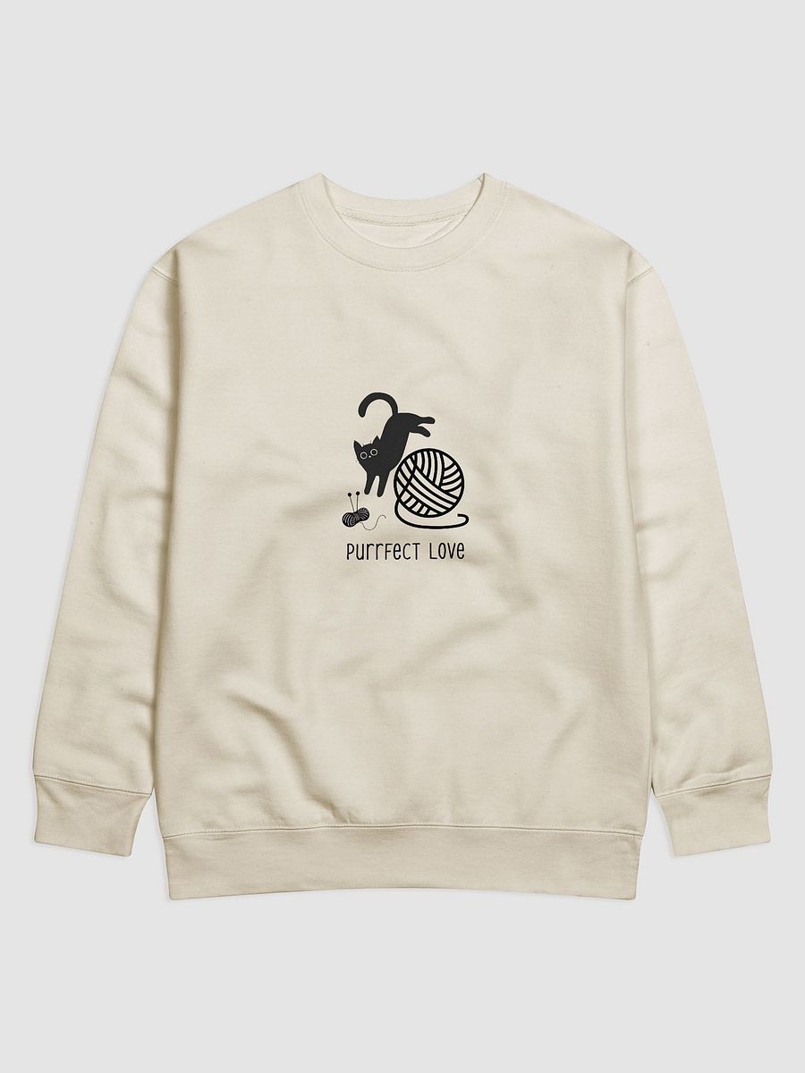 Black Cat with a knitting ball | Sweatshirt product image (1)