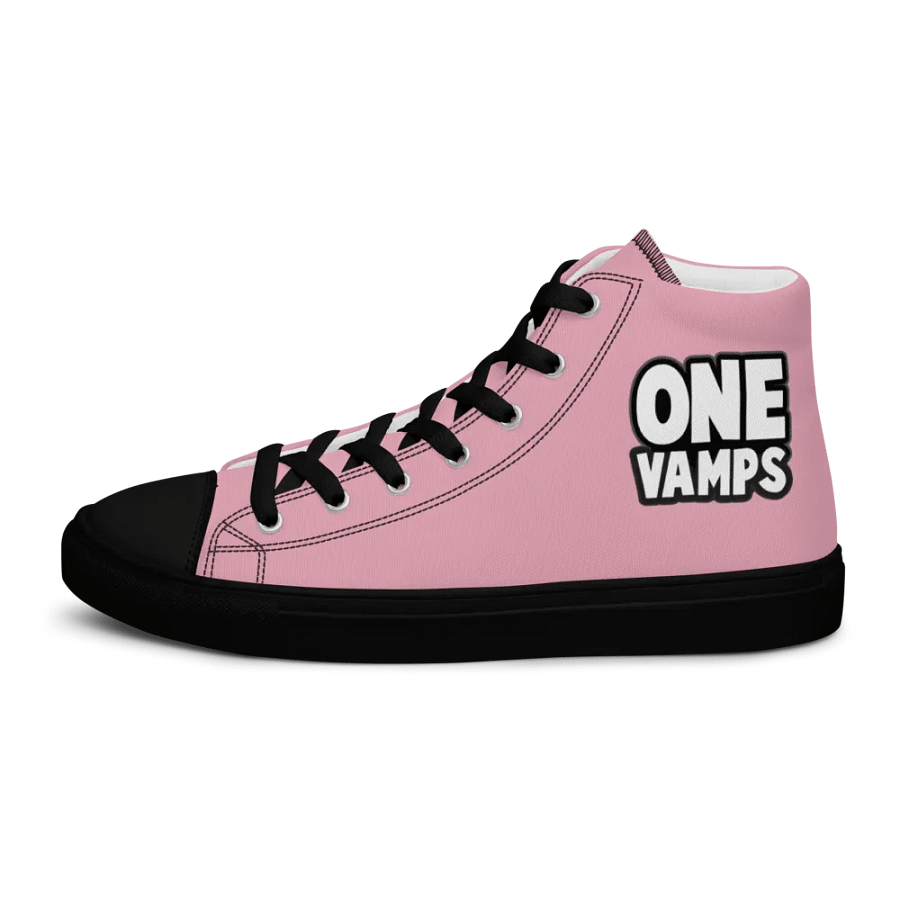 Women's High Top Canvas Shoes OneVamps Pink color product image (10)