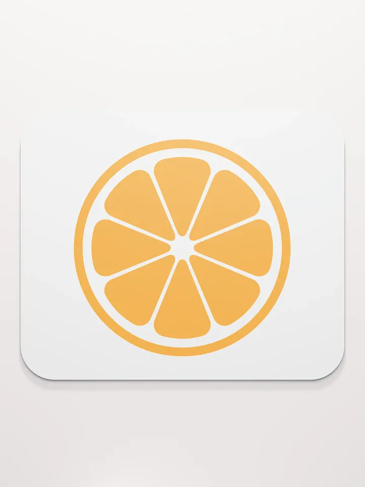 MIKAN Mouse Pad (Orange × White) product image (2)