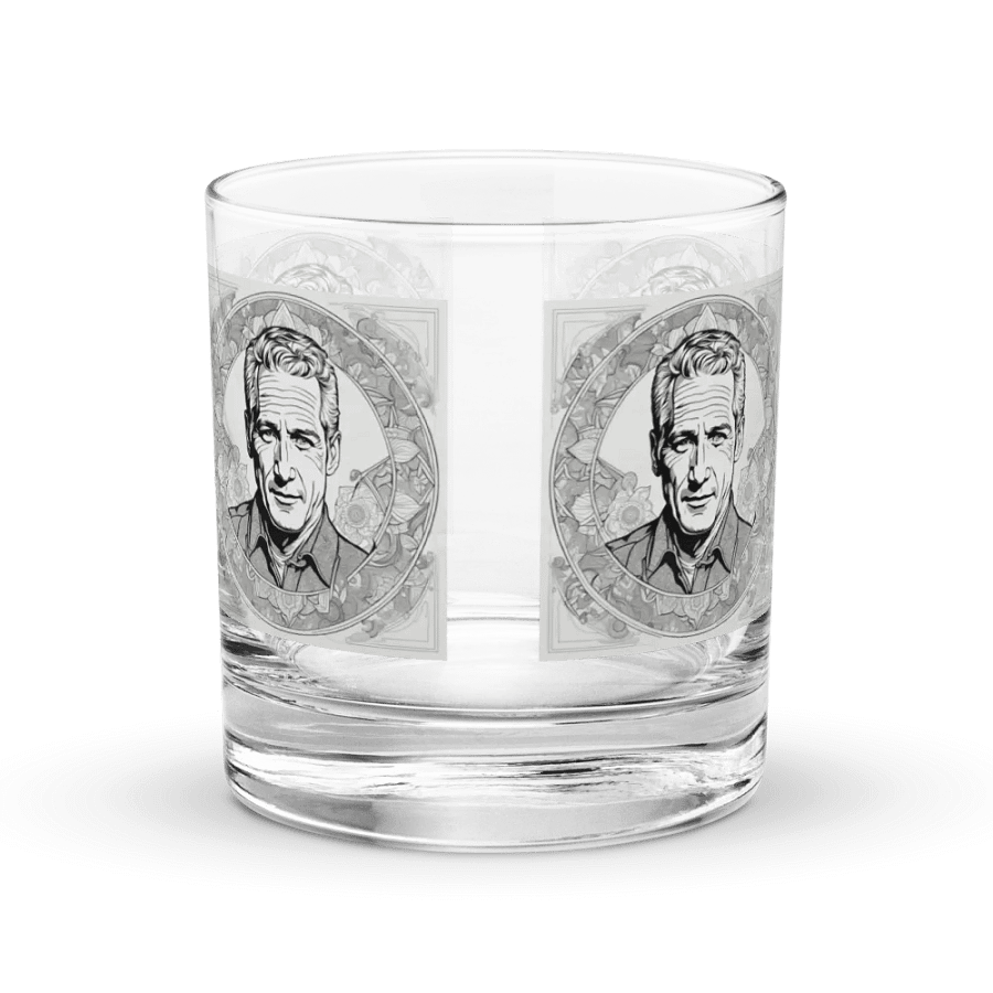 Serious Man Portrait Rocks Glass Set product image (1)