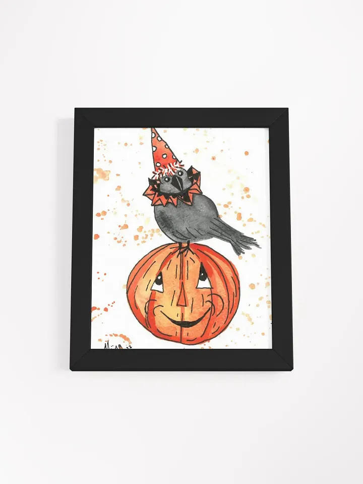 Vintage Halloween Crow Framed Print product image (2)