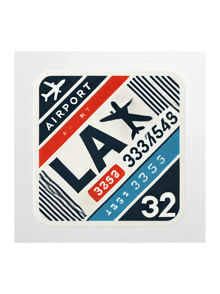 LAX Airport Sticker product image (1)