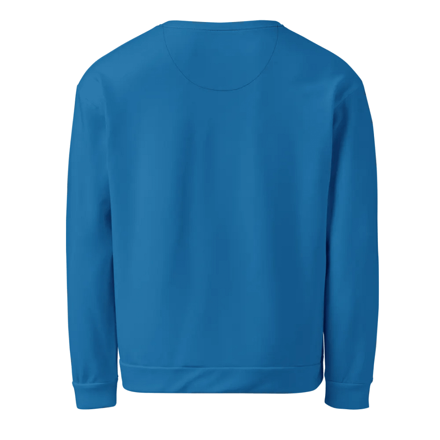 Plain Atlantic Blue True Summer Unisex Recycled Polyester Heavyweight Premium Sweatshirt by Treasure Pie product image (3)