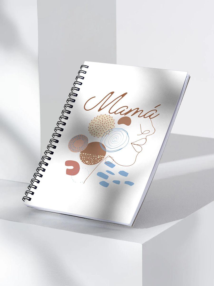 Mamá Boho Mothers Day Design Spots White Notebook product image (3)