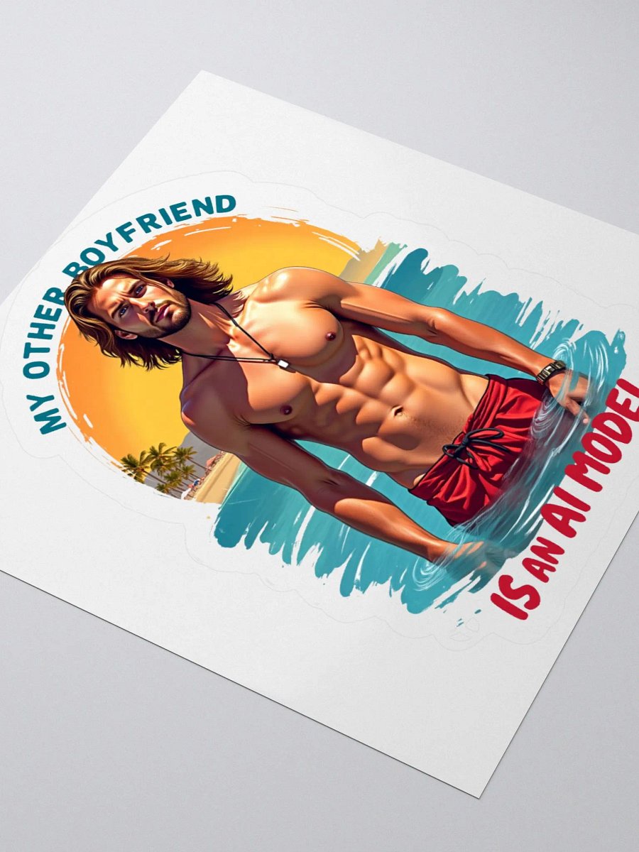 AI Dream Boyfriend Kiss Cut Stickers product image (9)