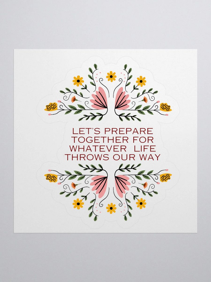 Let's Prepare Together Floral Stickers product image (1)