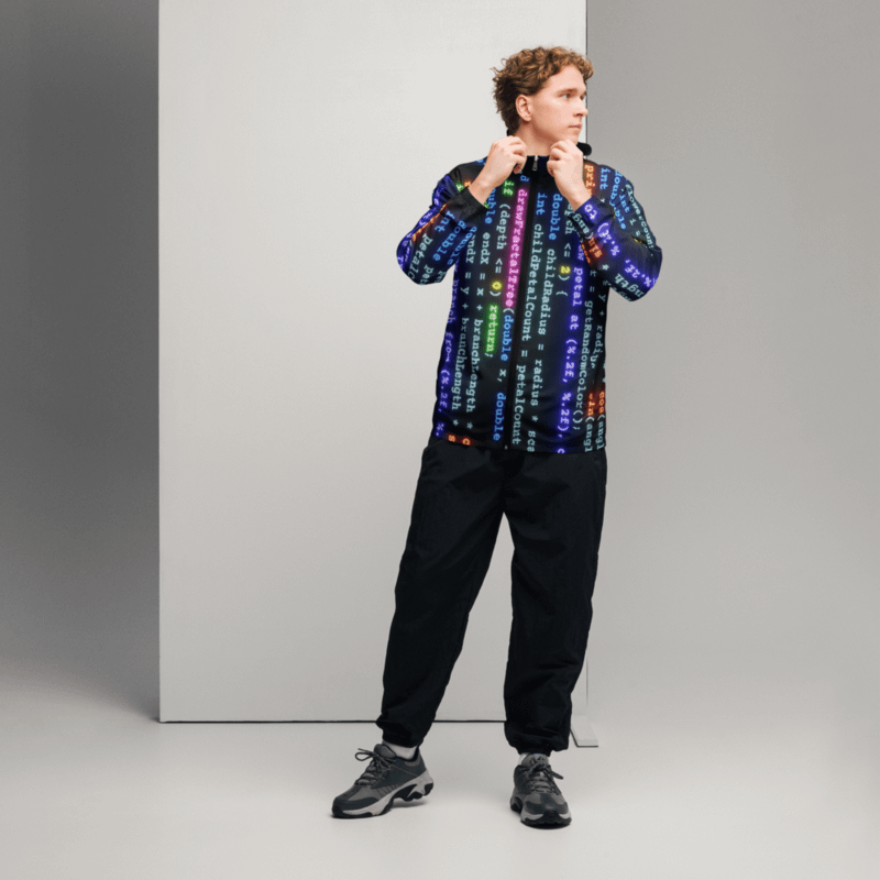 Computer Programming in C (zip up windbreaker) product image (3)