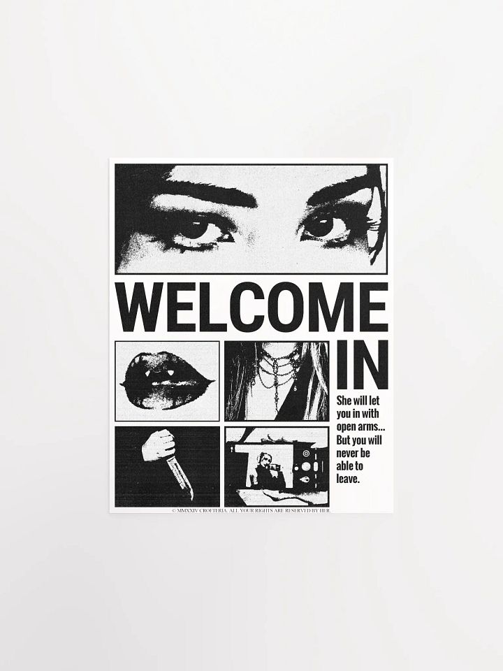 WELCOME IN (White Poster) - CROFTOBER 2024 product image (1)