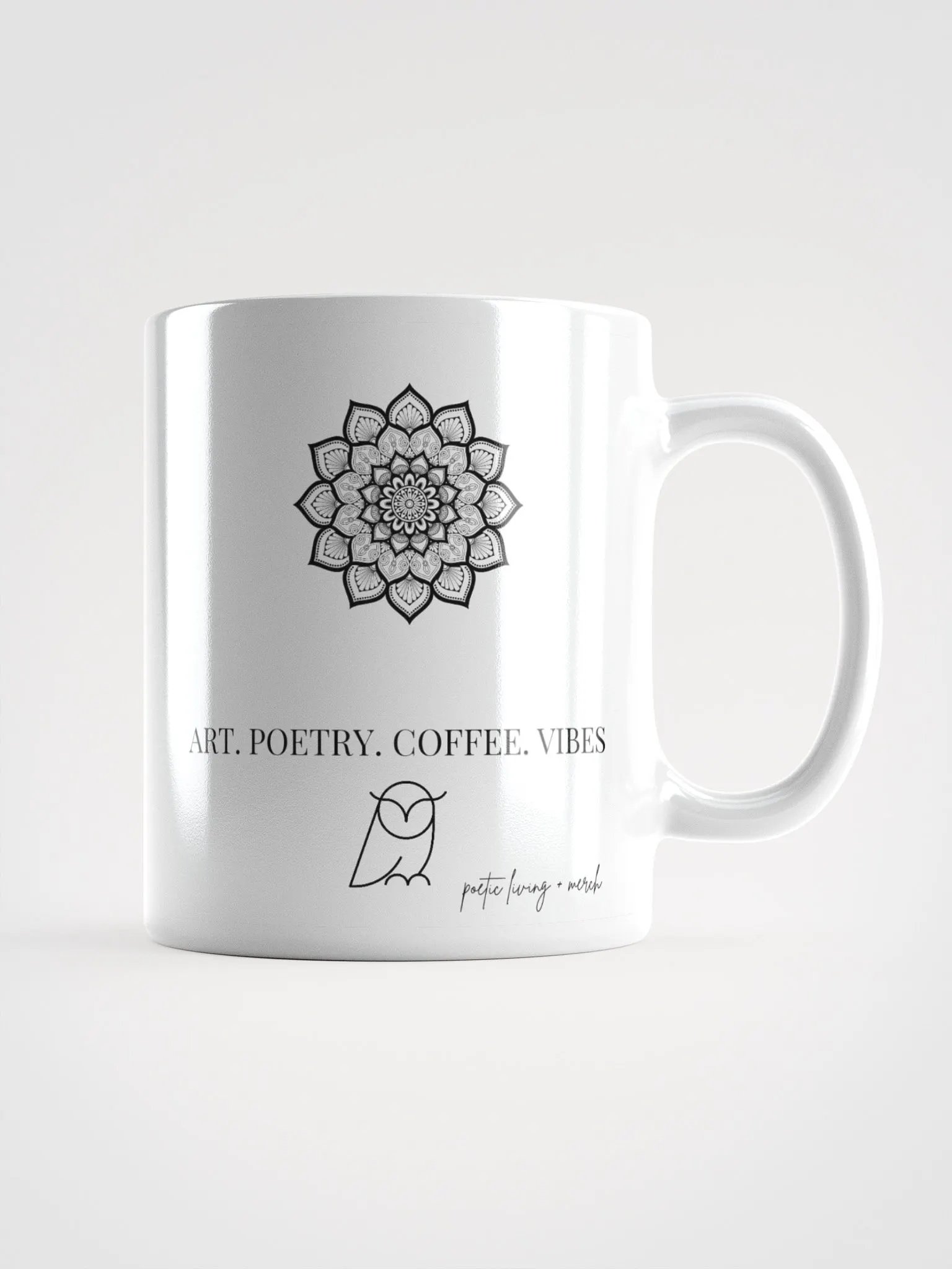 art poetry coffee vibes - minimalist mug product image (1)