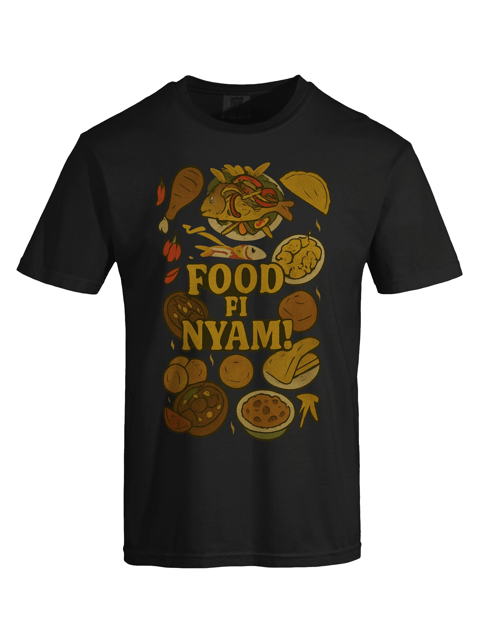 Food Fi Nyam! Illustrated T-Shirt product image (7)