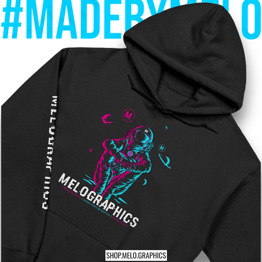 #MeloCrew Vibes: Duotone - Premium Hoodie | #MadeByMELO product image (4)