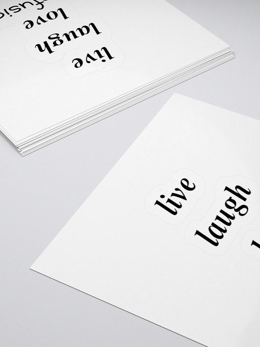 Live Laugh Love Confusion Sticker product image (4)